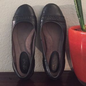 EUROSOFT / Black Shanelle Ballet Flats 90s Y2K